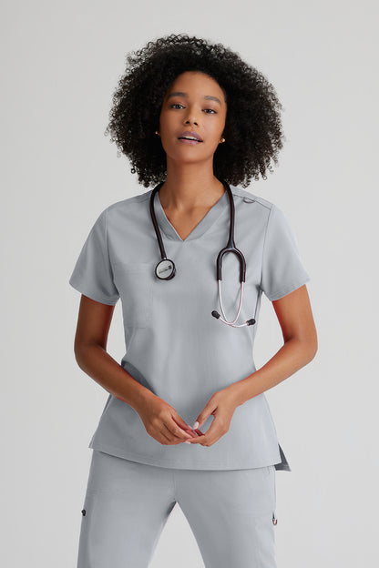 Greys Anatomy Stretch GVST028 Bree Scrub Top Moonstruck
