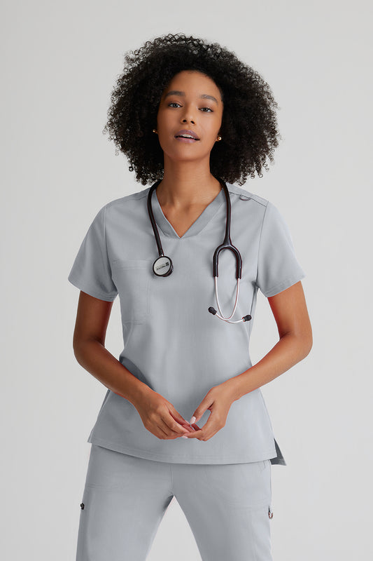 Greys Anatomy Stretch GVST028 Bree Scrub Top Moonstruck