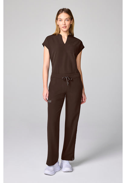 HH 360 HH00013 Women's Drawstring Scrub Pants Dark Chocolate