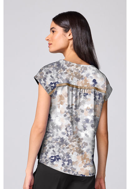 Prints HH00020 Women's Millie Scrub Top Drops Of Dew