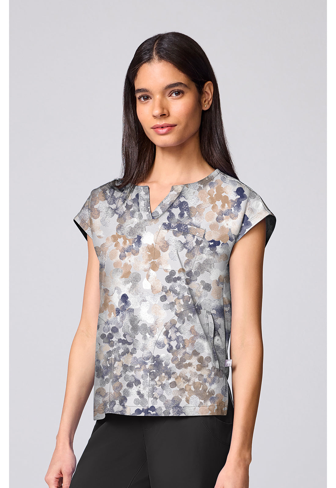 Prints HH00020 Women's Millie Scrub Top Drops Of Dew