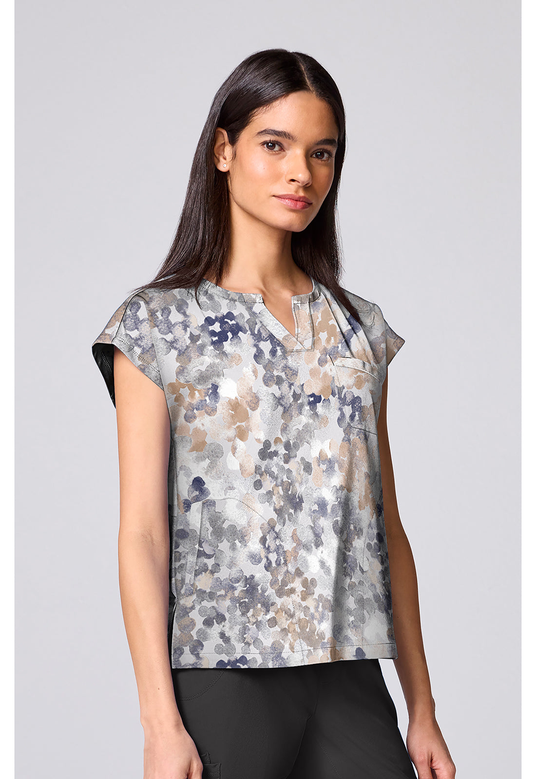 Prints HH00020 Women's Millie Scrub Top Drops Of Dew