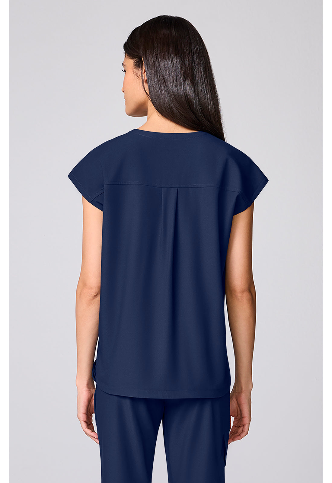 Quest HH00029 Women's Built In Bra Dolman Scrub Top Navy