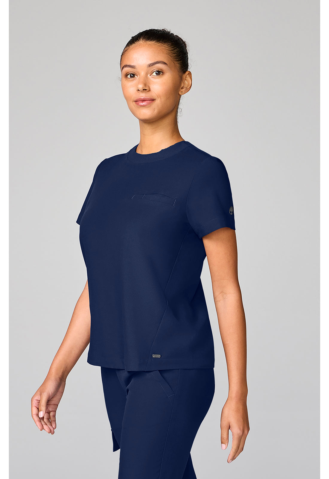 Quest HH00043 Women's Crew Neck Scrub Top Navy