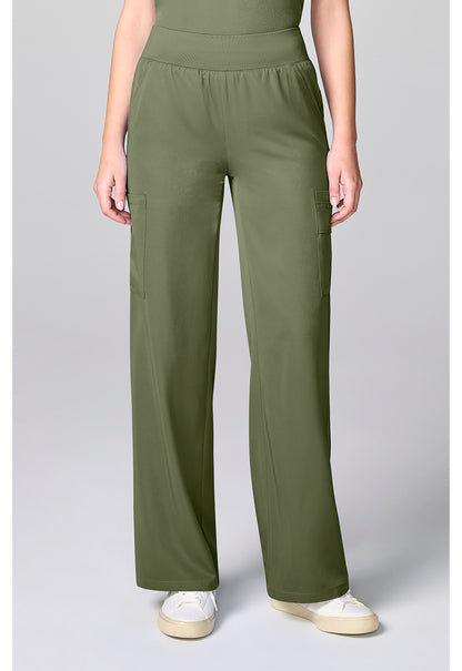 HH Works HH00045 Women's Wide Leg Scrub Pants Olive