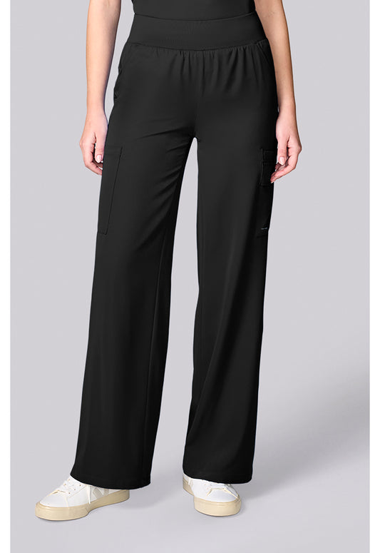 HH Works HH00045 Women's Wide Leg Scrub Pants Black