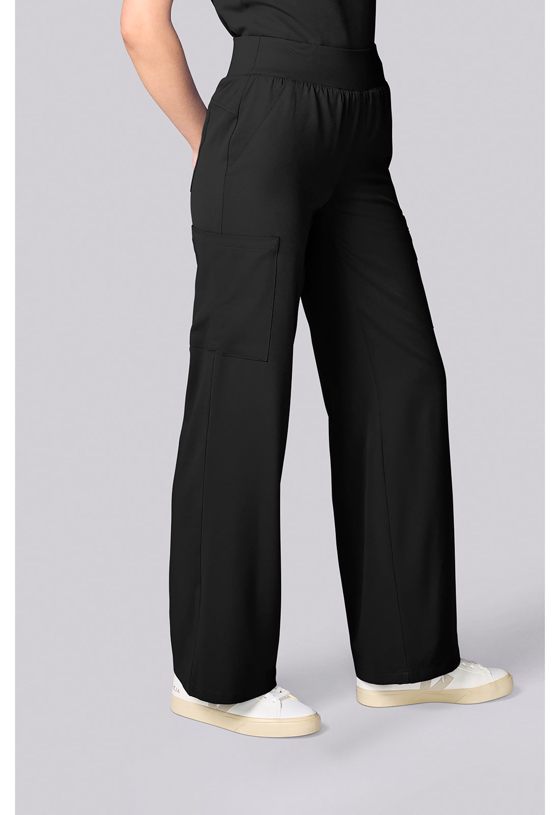 HH Works HH00045 Women's Wide Leg Scrub Pants Black