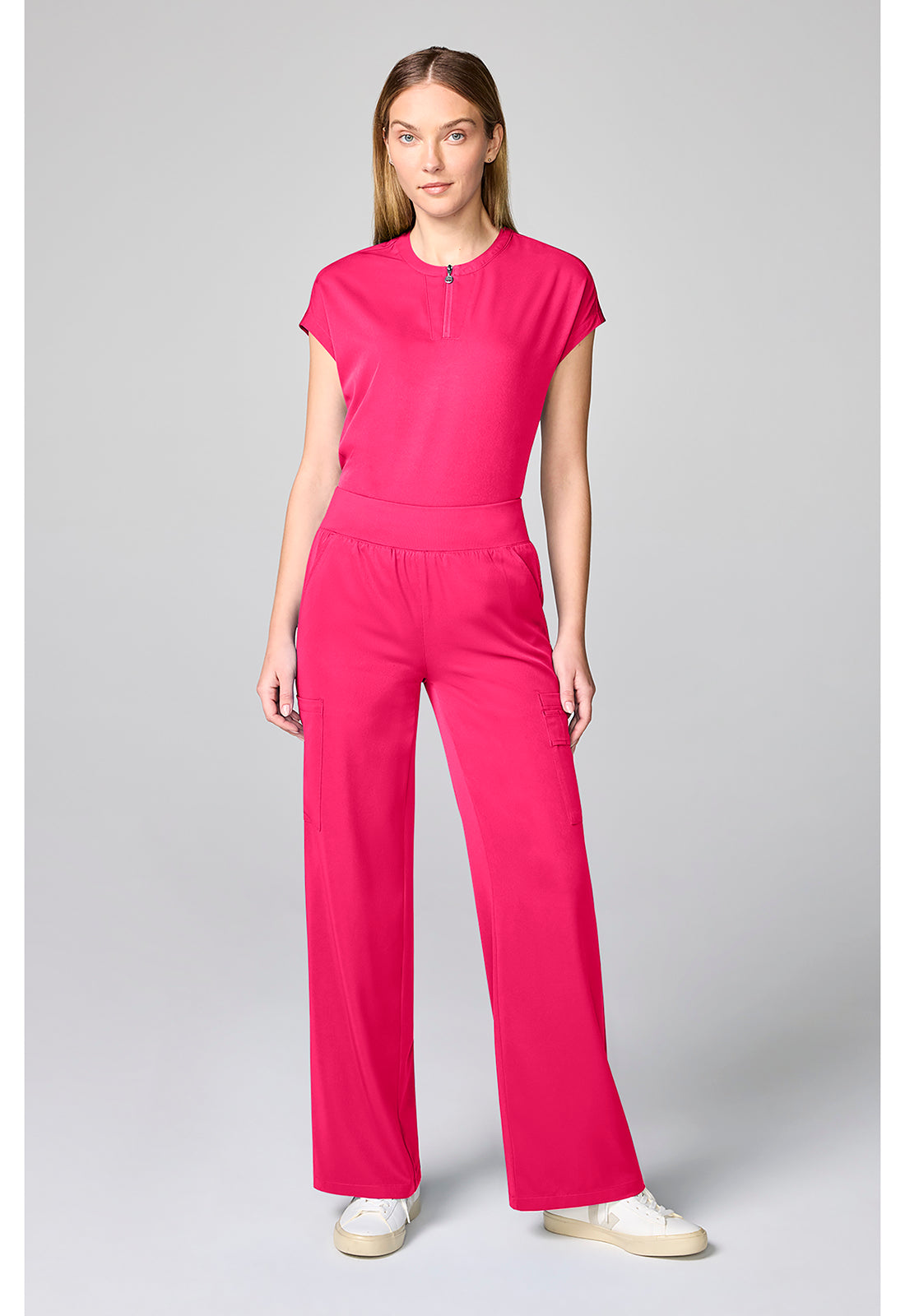 HH Works HH00045 Women's Wide Leg Scrub Pants Carnation Pink