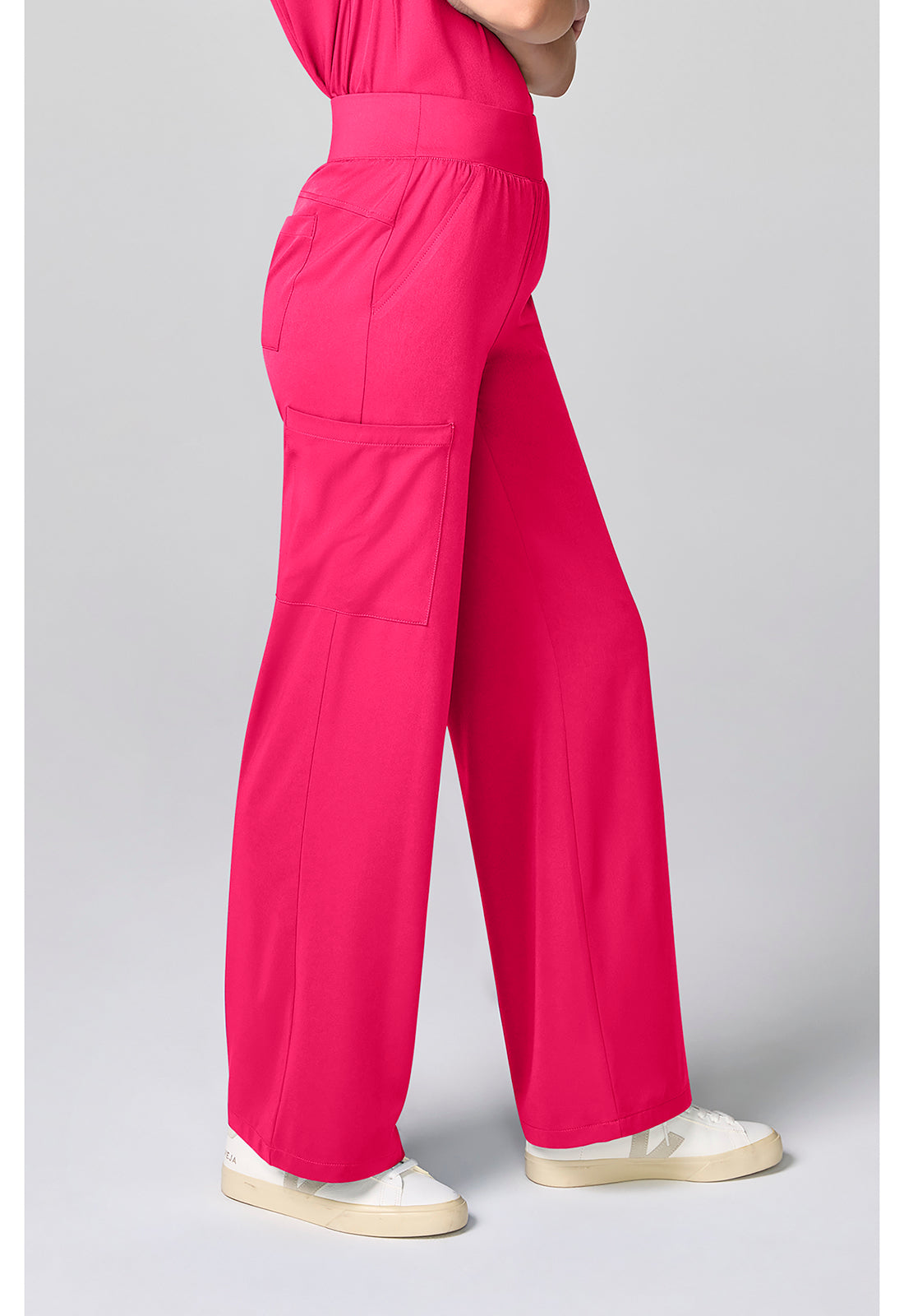 HH Works HH00045 Women's Wide Leg Scrub Pants Carnation Pink