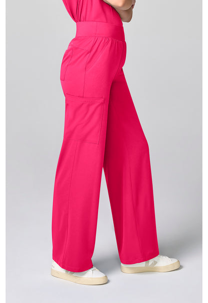 HH Works HH00045 Women's Wide Leg Scrub Pants Carnation Pink