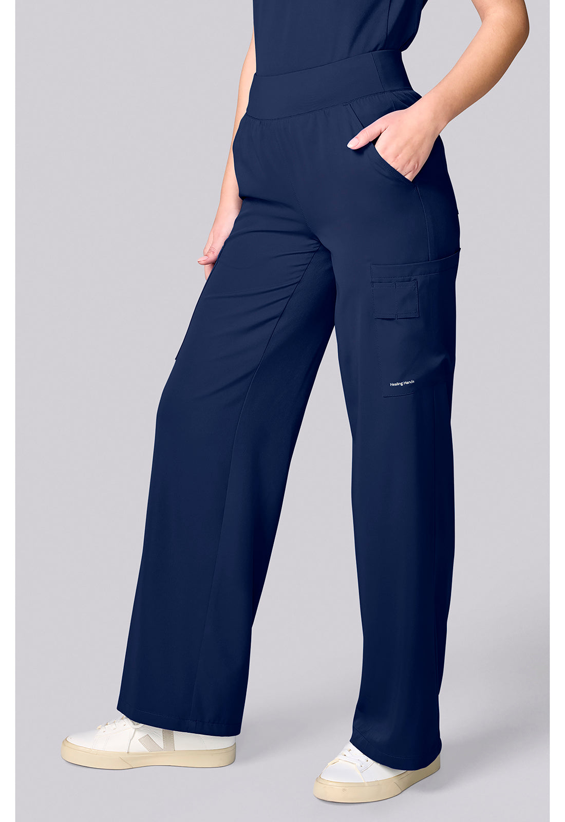 HH Works HH00045 Women's Wide Leg Scrub Pants Navy