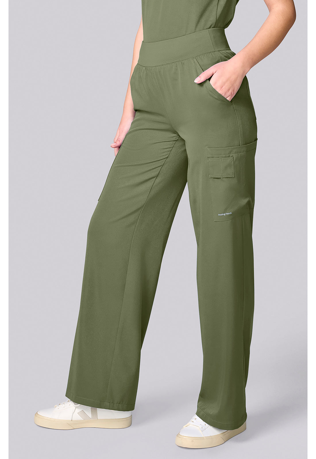 HH Works HH00045 Women's Wide Leg Scrub Pants image 3