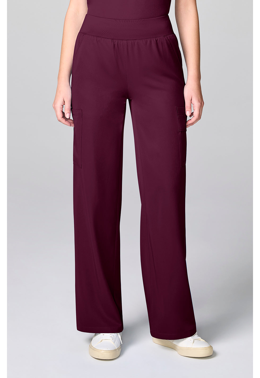 HH Works HH00045 Women's Wide Leg Scrub Pants Wine