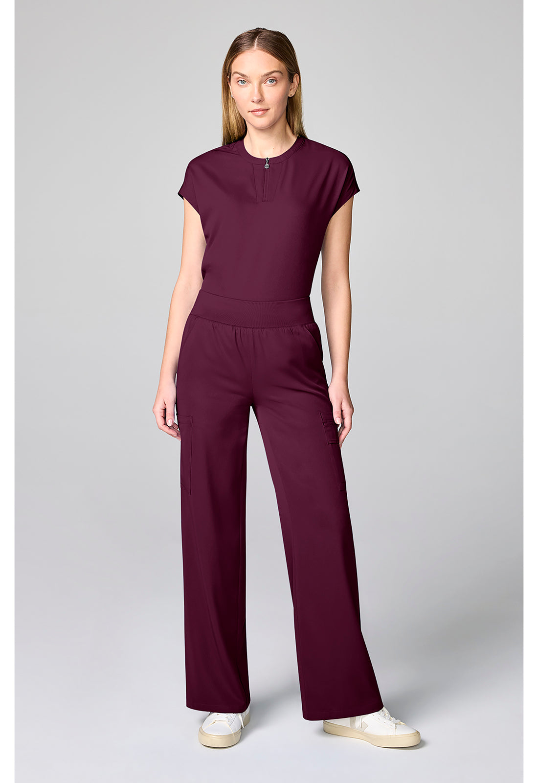 HH Works HH00045 Women's Wide Leg Scrub Pants Wine