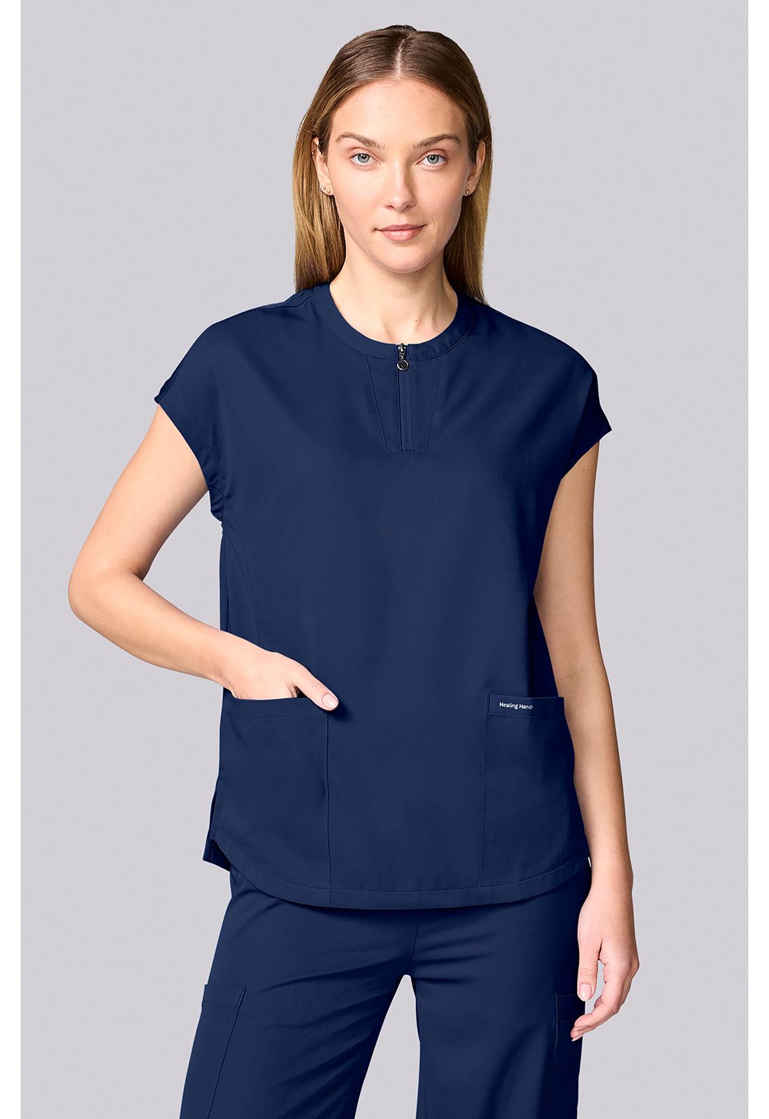 HH Works HH00050 Women's Dolman Scrub Top Navy