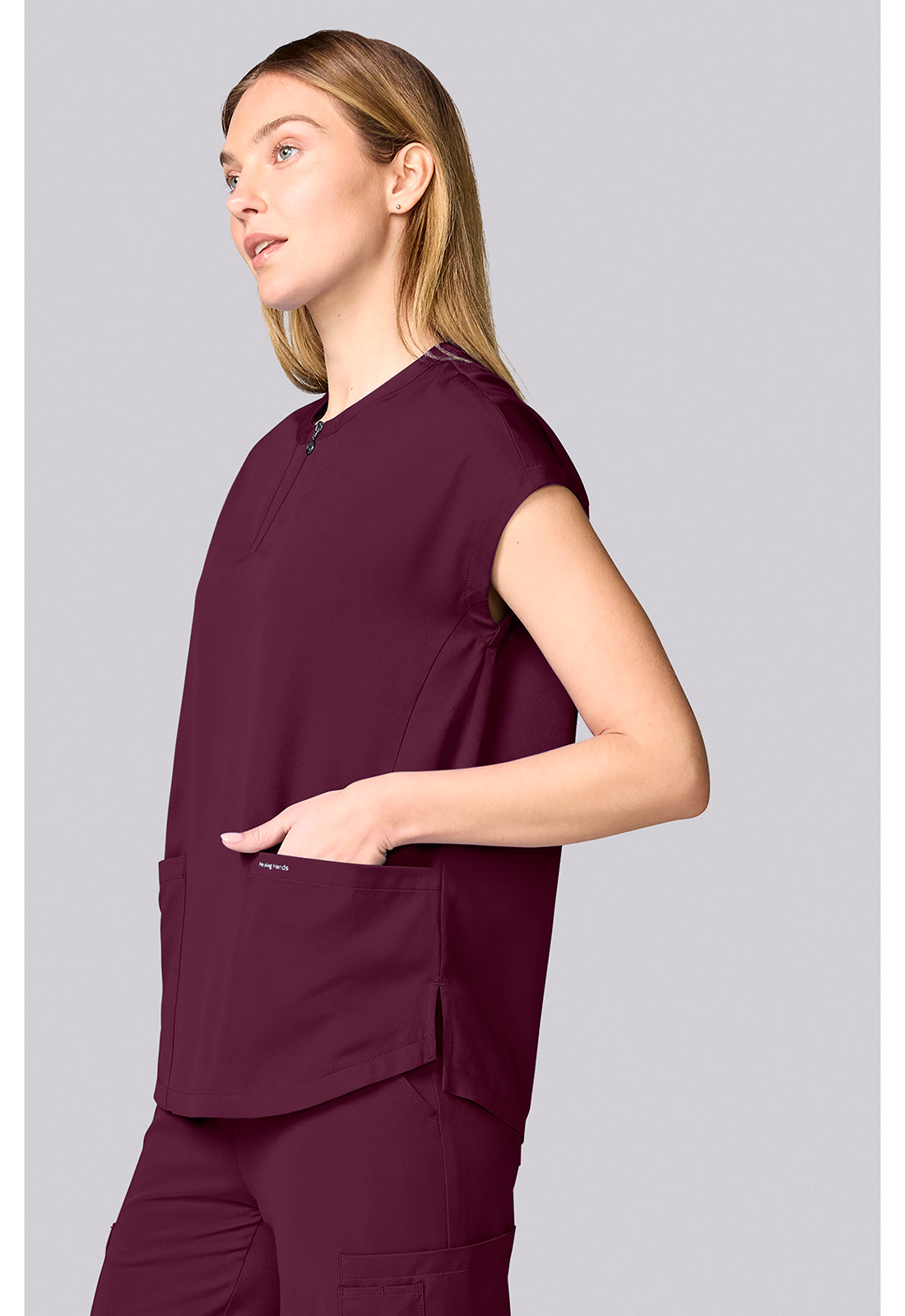 HH Works HH00050 Women's Dolman Scrub Top Wine