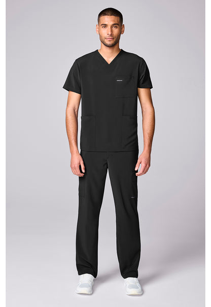 HH Works HH00051 Men's 3 Pocket Scrub Top Black