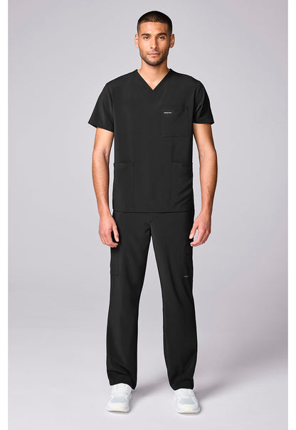 HH Works HH00051 Men's 3 Pocket Scrub Top Black
