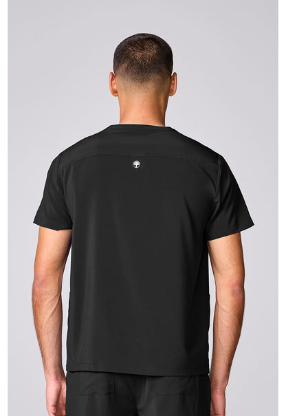 HH Works HH00051 Men's 3 Pocket Scrub Top Black