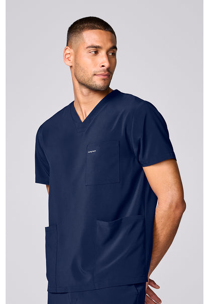 HH Works HH00051 Men's 3 Pocket Scrub Top Navy