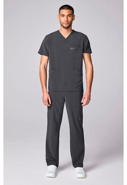 HH Works HH00051 Men's 3 Pocket Scrub Top Pewter