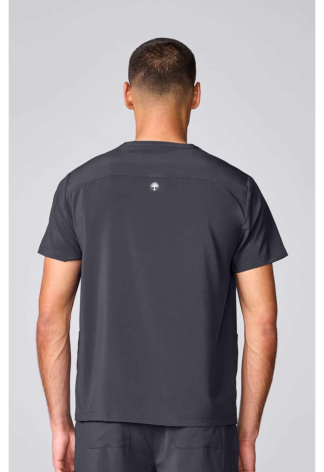 HH Works HH00051 Men's 3 Pocket Scrub Top Pewter