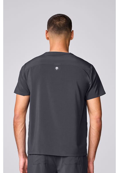 HH Works HH00051 Men's 3 Pocket Scrub Top Pewter
