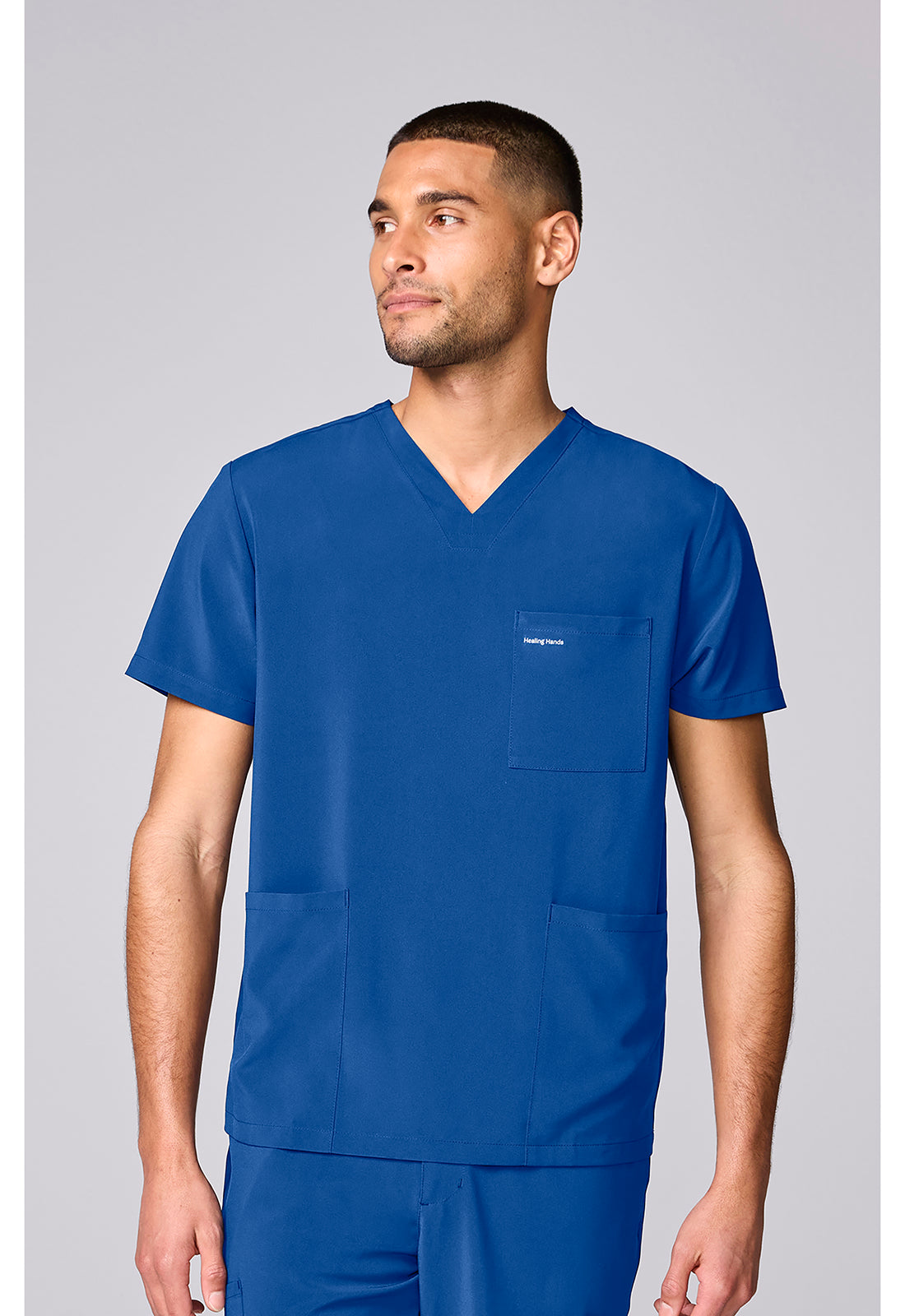 HH Works HH00051 Men's 3 Pocket Scrub Top Royal