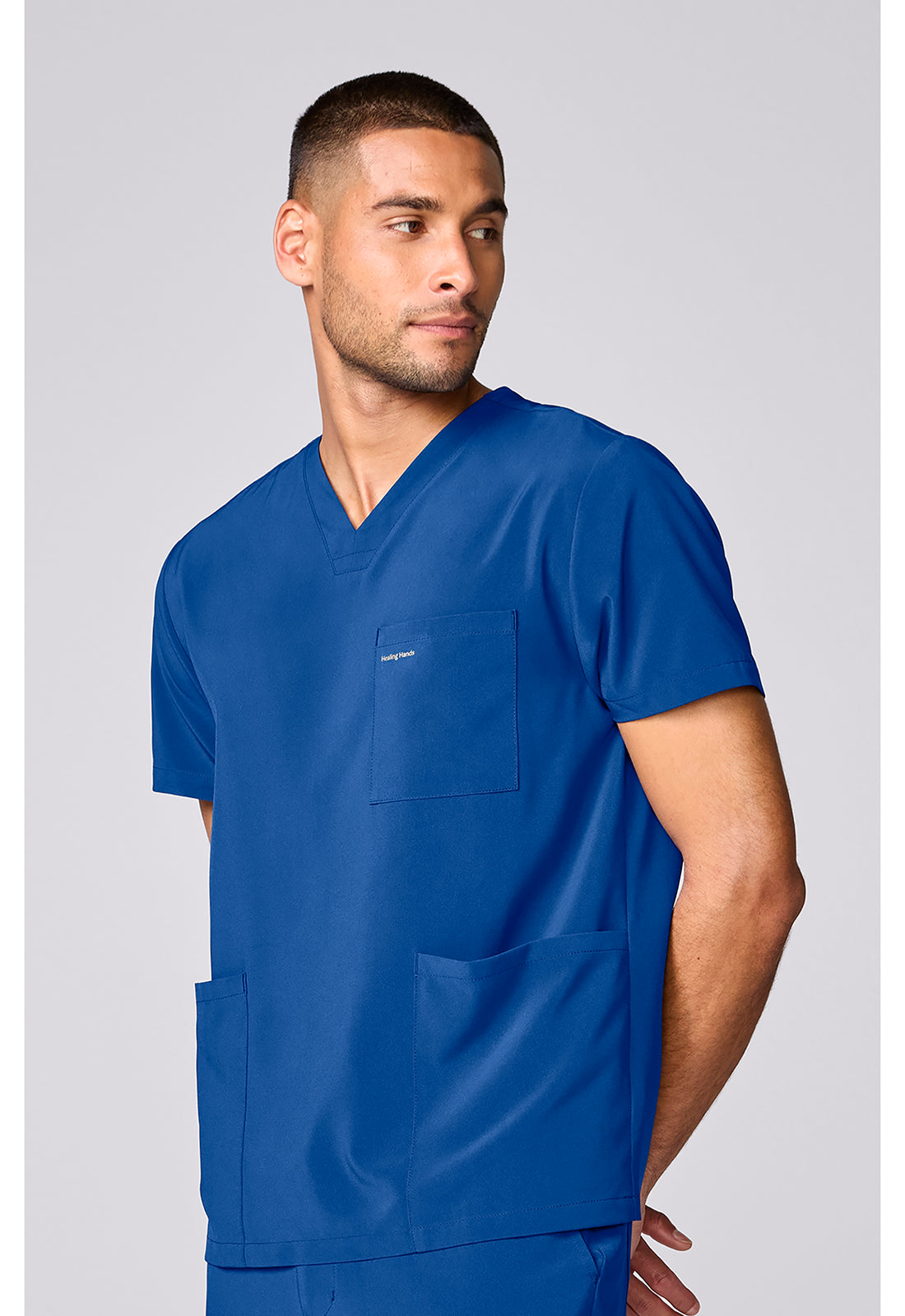 HH Works HH00051 Men's 3 Pocket Scrub Top Royal