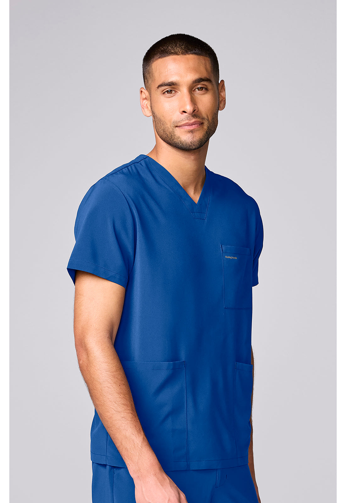 HH Works HH00051 Men's 3 Pocket Scrub Top Royal