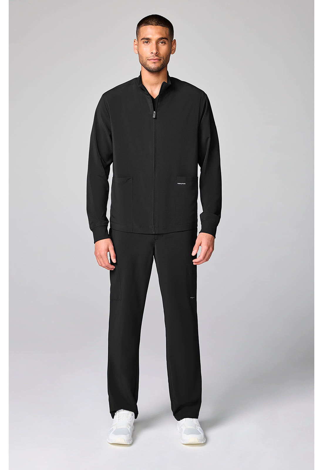 HH Works HH00053 Men's Mock Neck Jacket Black
