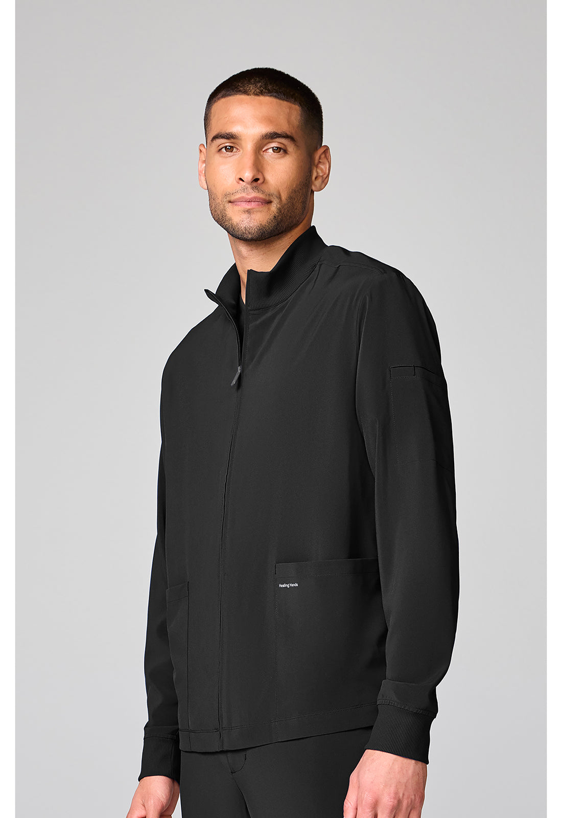 HH Works HH00053 Men's Mock Neck Jacket Black