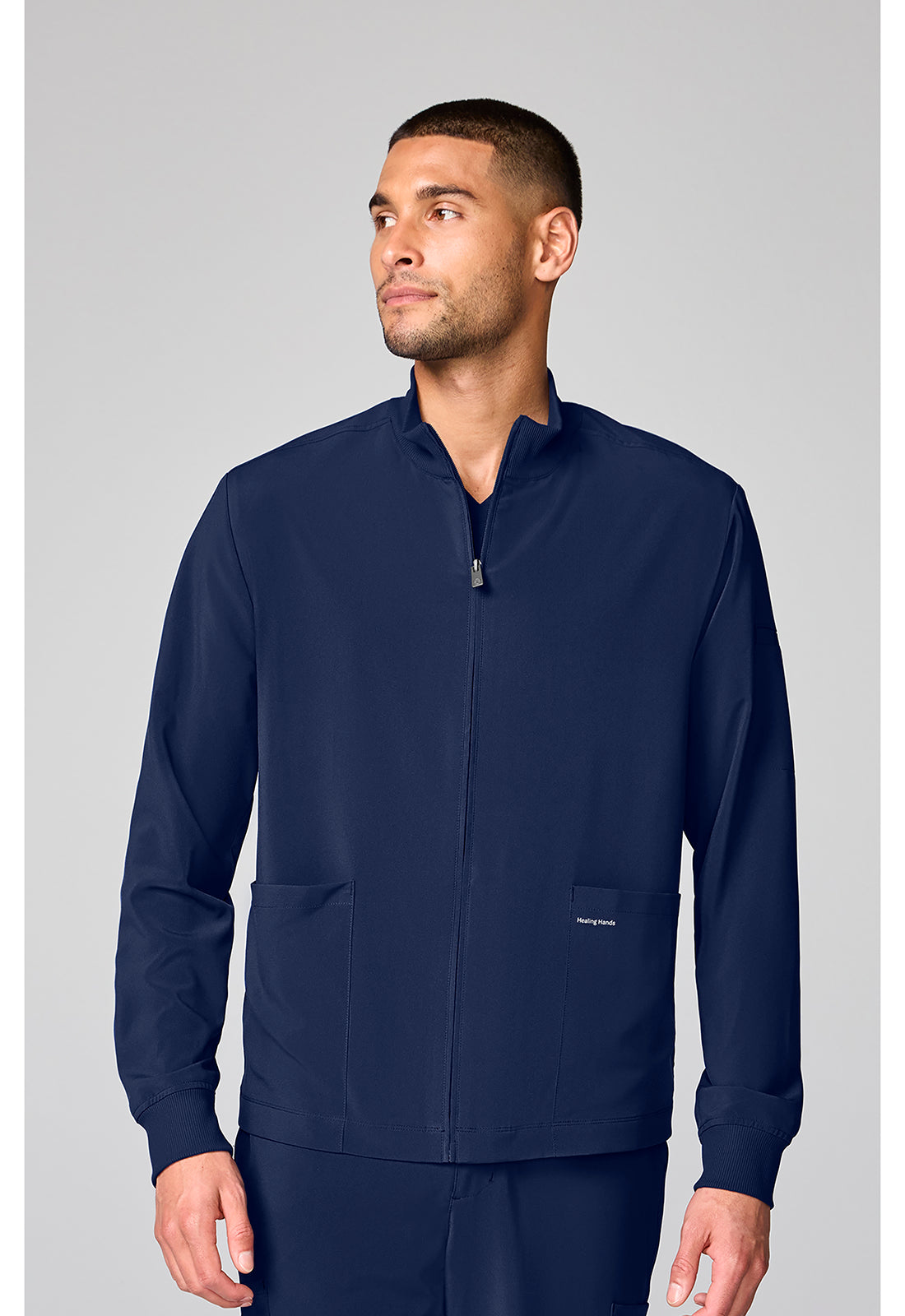 HH Works HH00053 Men's Mock Neck Jacket Navy