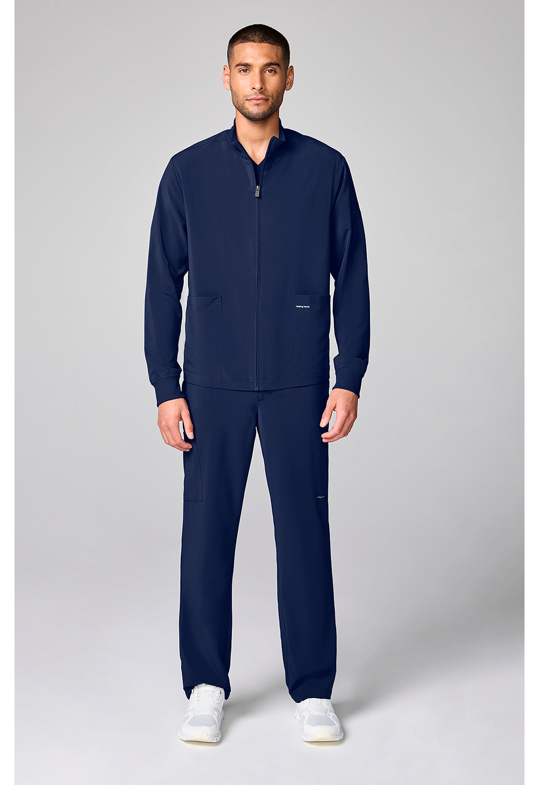 HH Works HH00053 Men's Mock Neck Jacket Navy