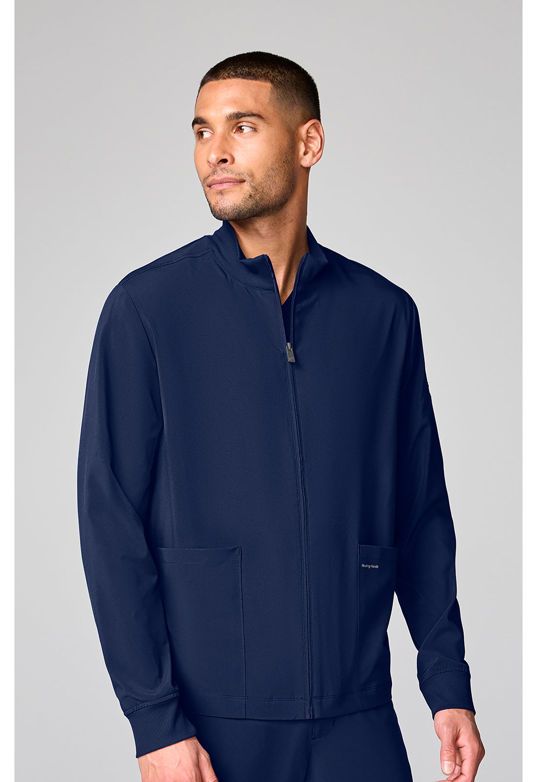 HH Works HH00053 Men's Mock Neck Jacket Navy