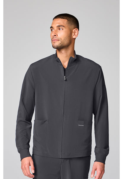 HH Works HH00053 Men's Mock Neck Jacket Pewter