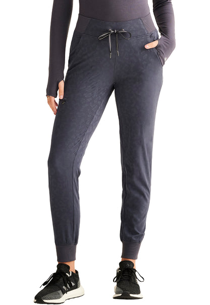 Purple Label Jacquard HH003 Women's Trinity Scrub Joggers Pewter