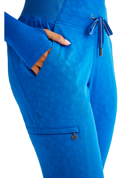Purple Label Jacquard HH003 Women's Trinity Scrub Joggers Royal