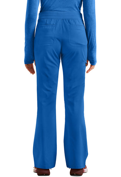 Purple Label HH008 Women's Tessa Mid Rise Drawstring Boot Cut Scrub Pants Royal