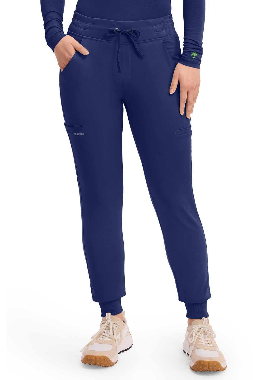 HH Works HH050 Women's Rhea Jogger Scrub Pants Navy
