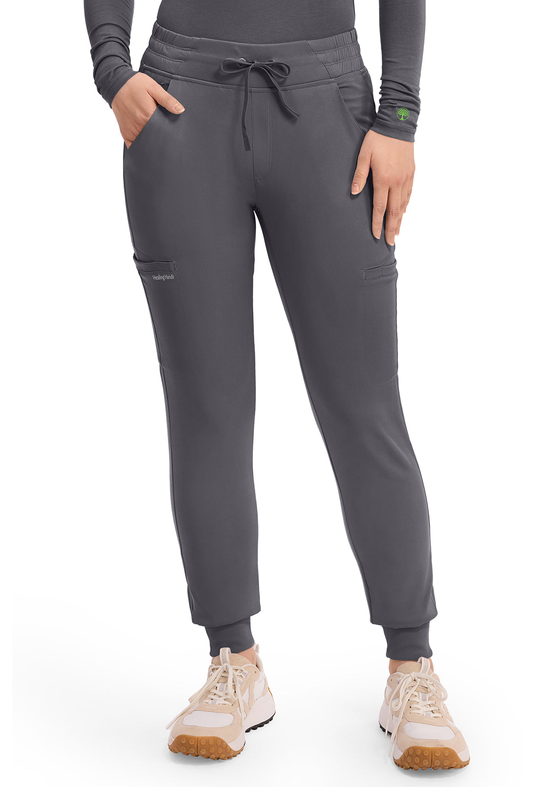 HH Works HH050 Women's Rhea Jogger Scrub Pants Pewter