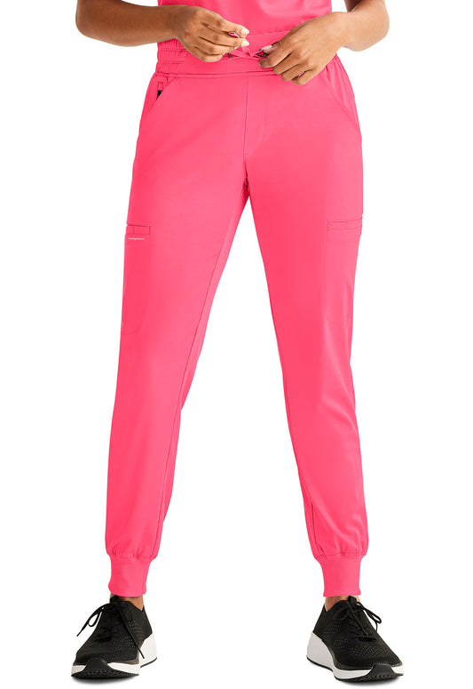 HH Works HH050 Women's Rhea Jogger Scrub Pants Carnation Pink