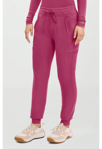HH Works HH050 Women's Rhea Jogger Scrub Pants Cherry Wine