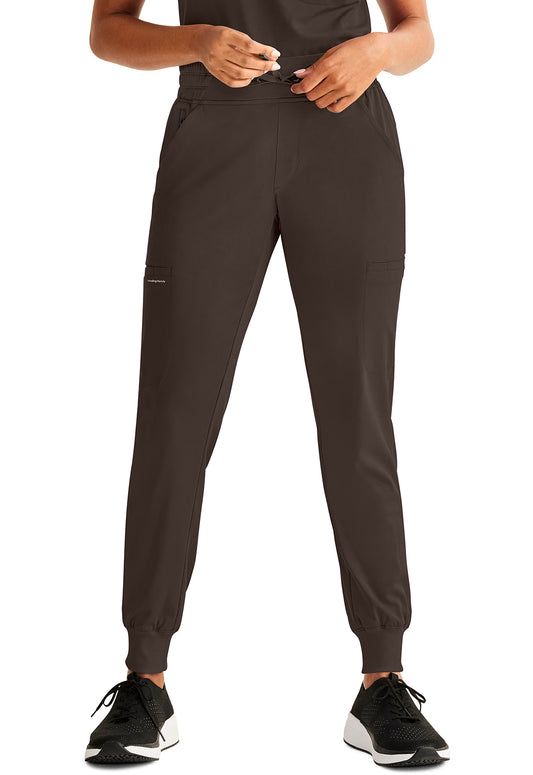 HH Works HH050 Women's Rhea Jogger Scrub Pants Dark Chocolate
