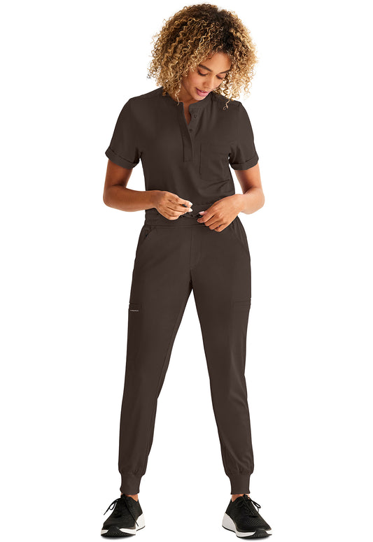 HH Works HH050 Women's Rhea Jogger Scrub Pants Dark Chocolate