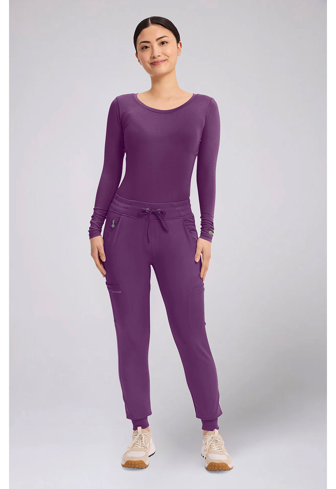 HH Works HH050 Women's Rhea Jogger Scrub Pants Eggplant