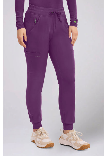 HH Works HH050 Women's Rhea Jogger Scrub Pants Eggplant