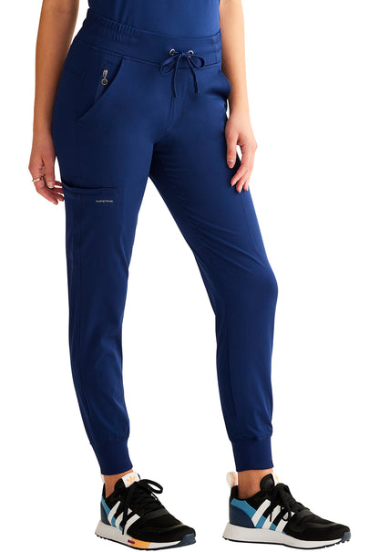 Healing Hands Model Image Rhea Jogger Pants In Color Navy Image 4