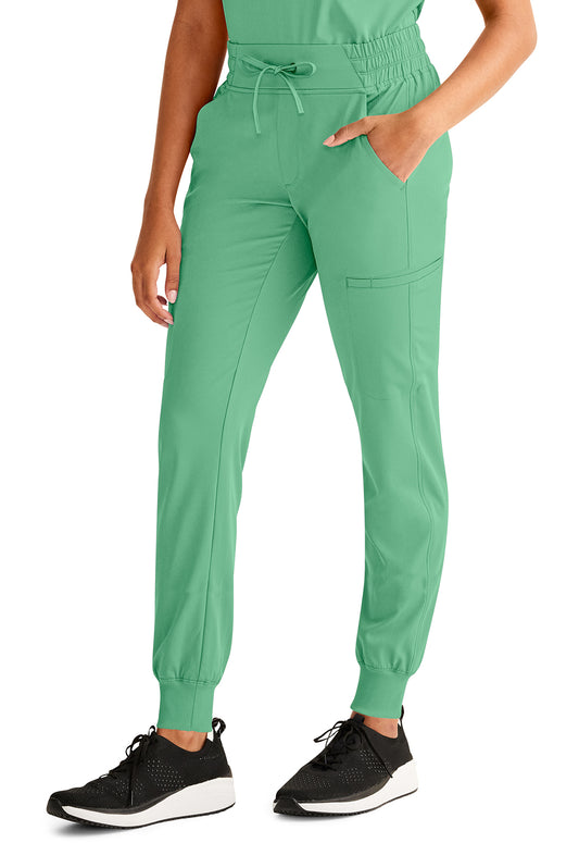 Healing Hands Model Image Rhea Jogger Pants In Color Surreal Green Image 2