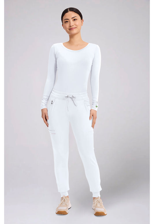HH Works HH050 Women's Rhea Jogger Scrub Pants White